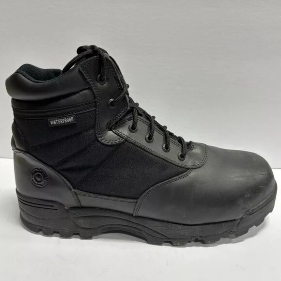 S.W.A.T Men’s Classic 6” Waterproof Black Boots, Size 14 Wide main image 7